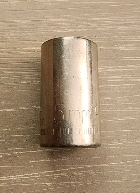 Craftsman USA 15mm Socket 6 Point 1/2" Drive Inverted G 44257