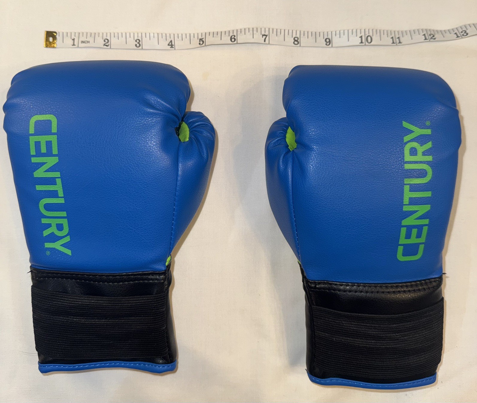 Century Kids Martial Arts Boxing Training Gloves in Blue & Green