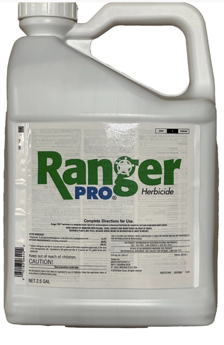 Ranger Pro Herbicide - 2.5 Gallons (41% glyphosate with surfactant) NO SALES CA