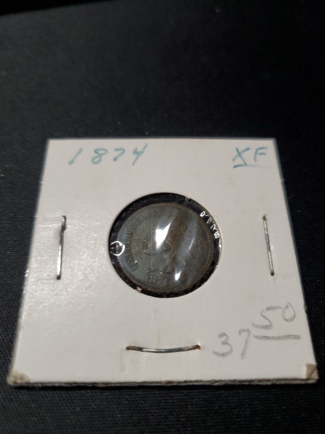 1874 Indian Head CentBronze Composite Penny EF
