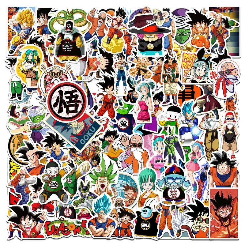 Dragon Ball Z Stickers 25 Pack Random Assortment DBZ Dragon Ball Sticker Set