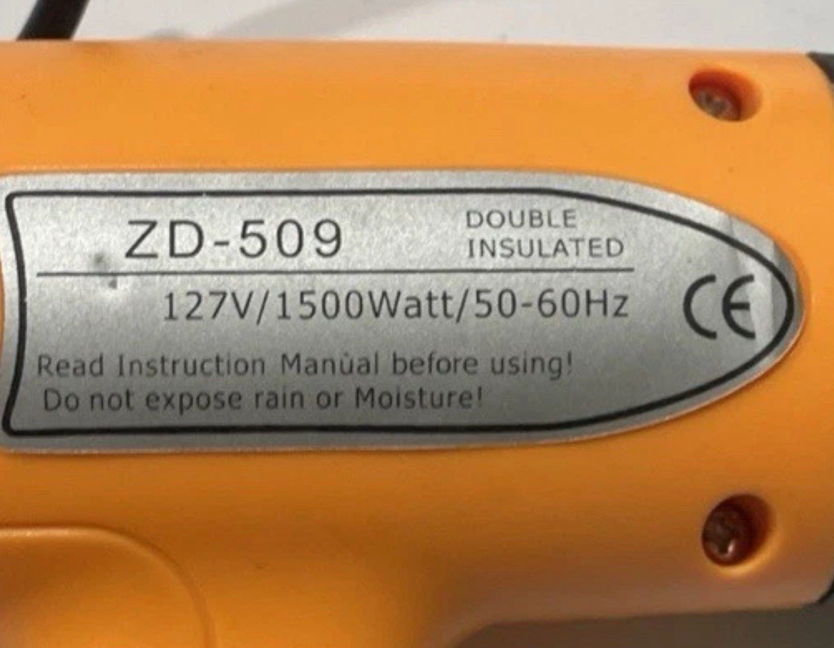 Zhongdi ZD 509 HOT AIR GUN FOR HEAT SHRINK TUBING RARE