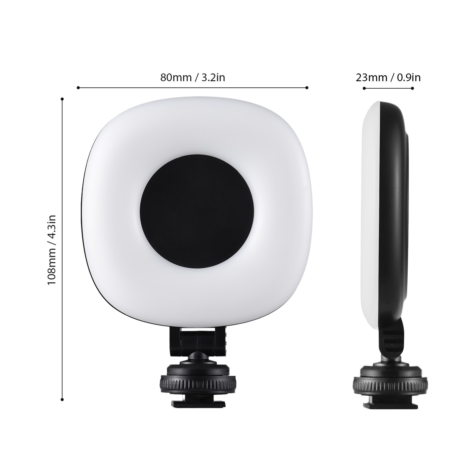 2 Pack LED Video Light Camera Light Photography LED Fill Light 3 VPGE