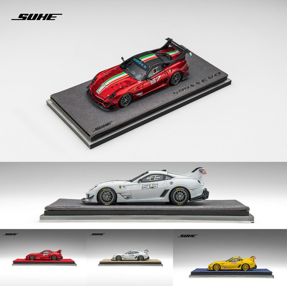 Suhe 1/64 Scale 599XX EVO Limited Edition Sports Resin Model Car Gifts Toy