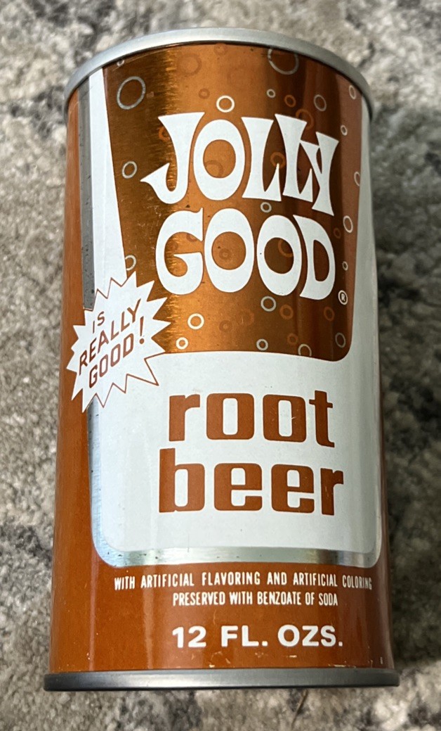 Jolly Good Root Beer Straight Steel Soda Pop Can It’s Really Good Random Lake Wi