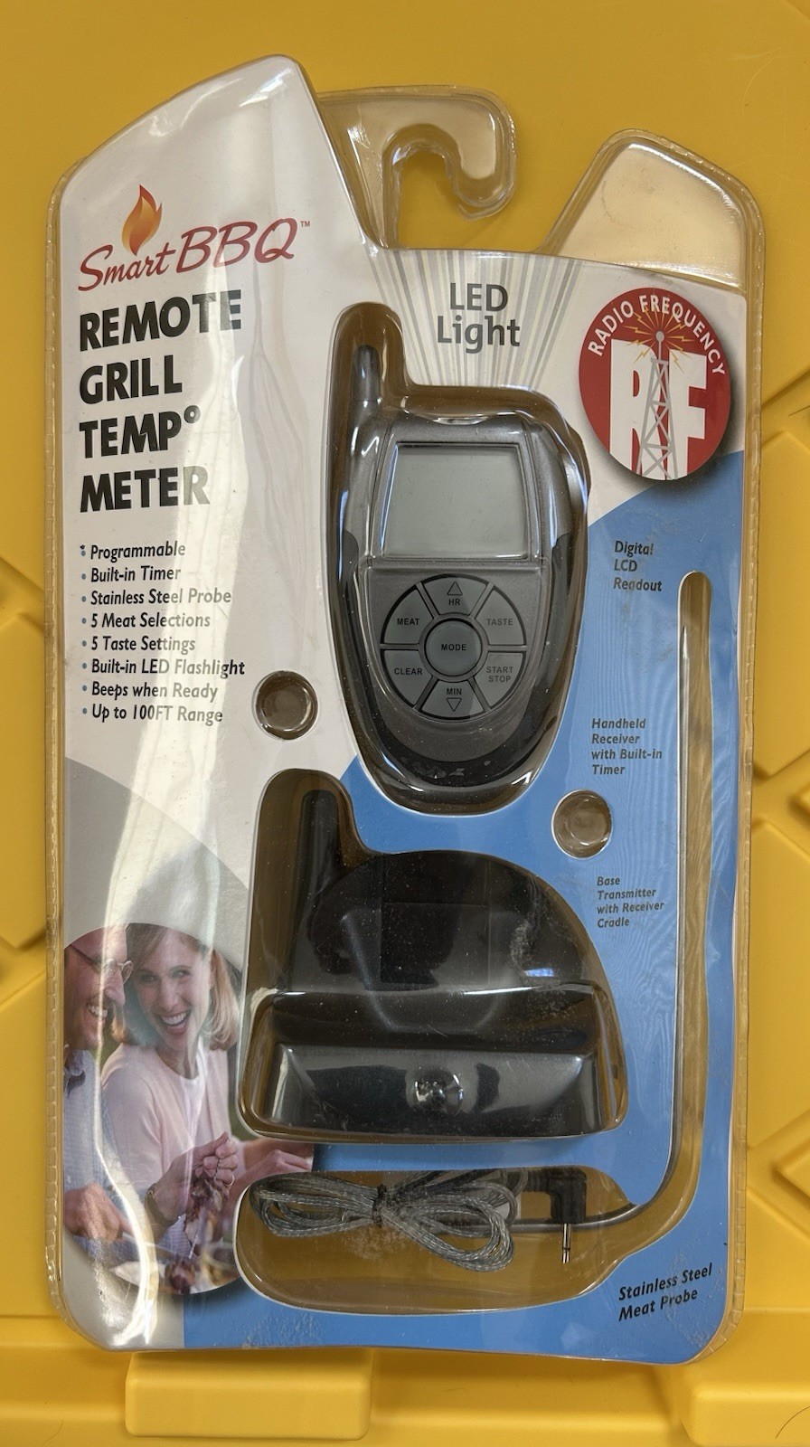 NEW Smart BBQ Remote Grill Temperature Meter Programmable with LED Flashlight