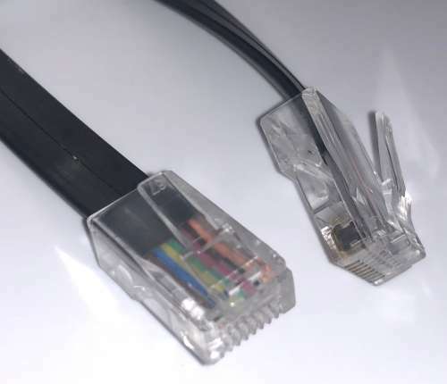 CAB-500RJ   Cisco Black Console Rollover Cable Rj45 RJ45  M/M 7' 7ft CAB-500RJ