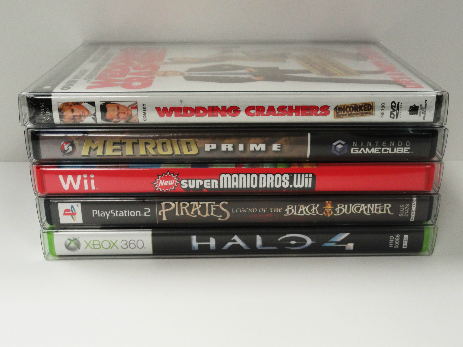 25 Box Protectors For DVD, Wii U, XBOX, PS2, NINTENDO GAMECUBE ETC. Clear Case
