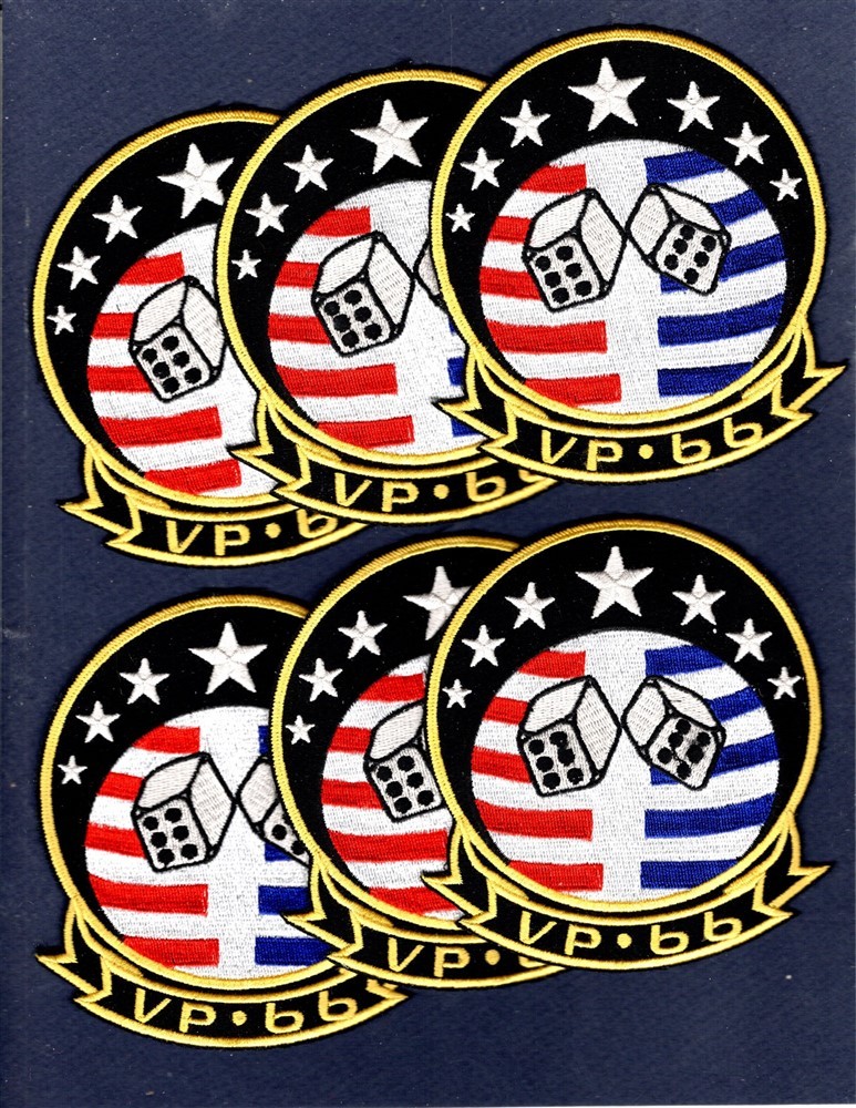 Dealer Lot VP-66 BOXCARS P-2V NEPTUNE US NAVY Patrol Squadron Patch Set of 6