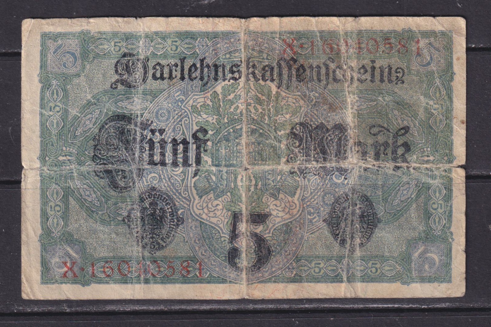 GERMANY - 1917 5 Marks Circulated Banknote (1)