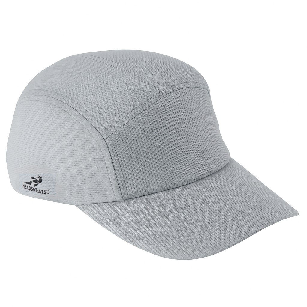 Headsweats Race Hat Cap Adjustable Lightweight Grey Running One Size Unisex
