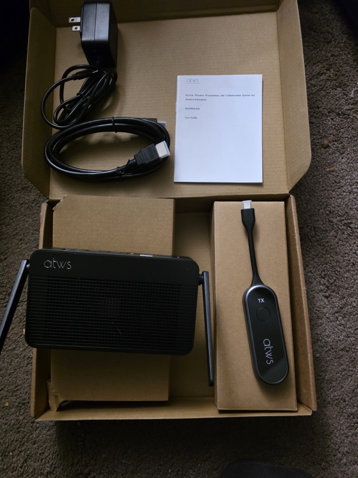 ATWS MeetHub Kit Wireless BYOM Presentation System - 4K UHD - MeetCast USB-C