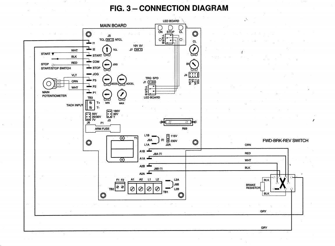 KB Electronics Forward-Brake-Reverse Switch 9339 for KBPC-240D upc 024822093392