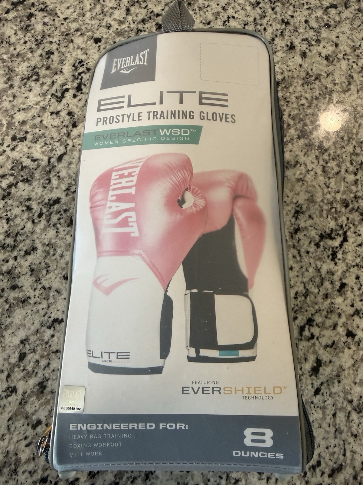 New PINK Everlast ELITE Pro Style Leather Training Boxing Gloves Size 8 Ounces