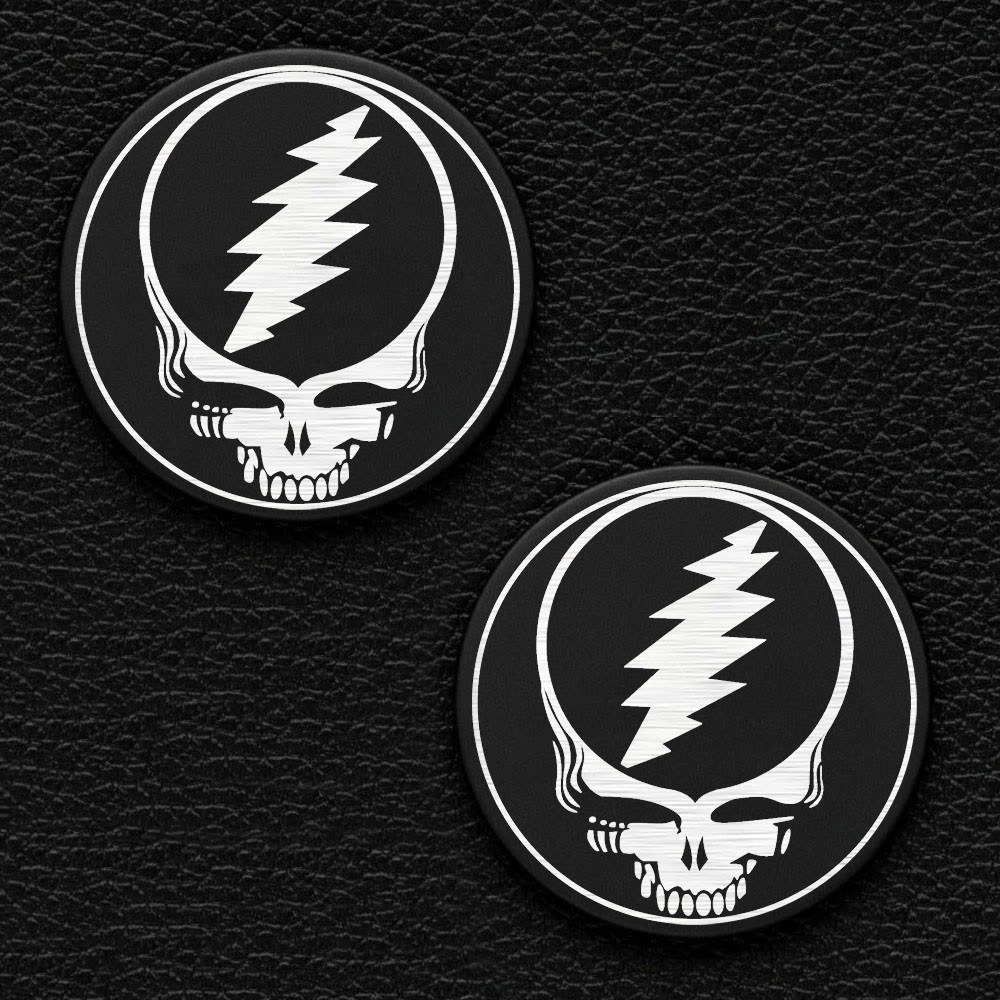2pcs The Grateful Dead Golf Ball Marker Gift Laser Engraved FreeShip
