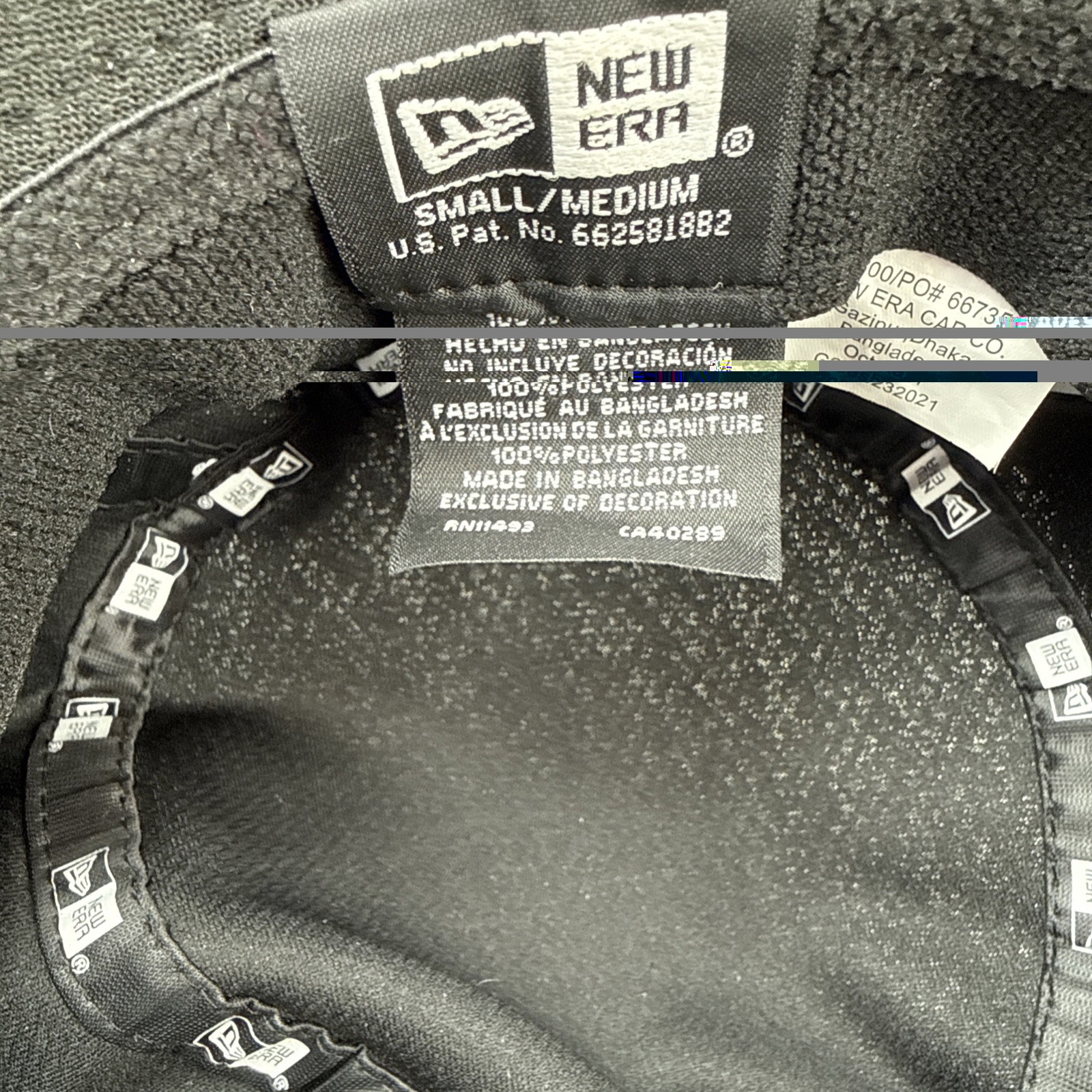 New Era Quality Black Bucket Hat w Adj. Strap & Unknown Lime Silver Small/Medium