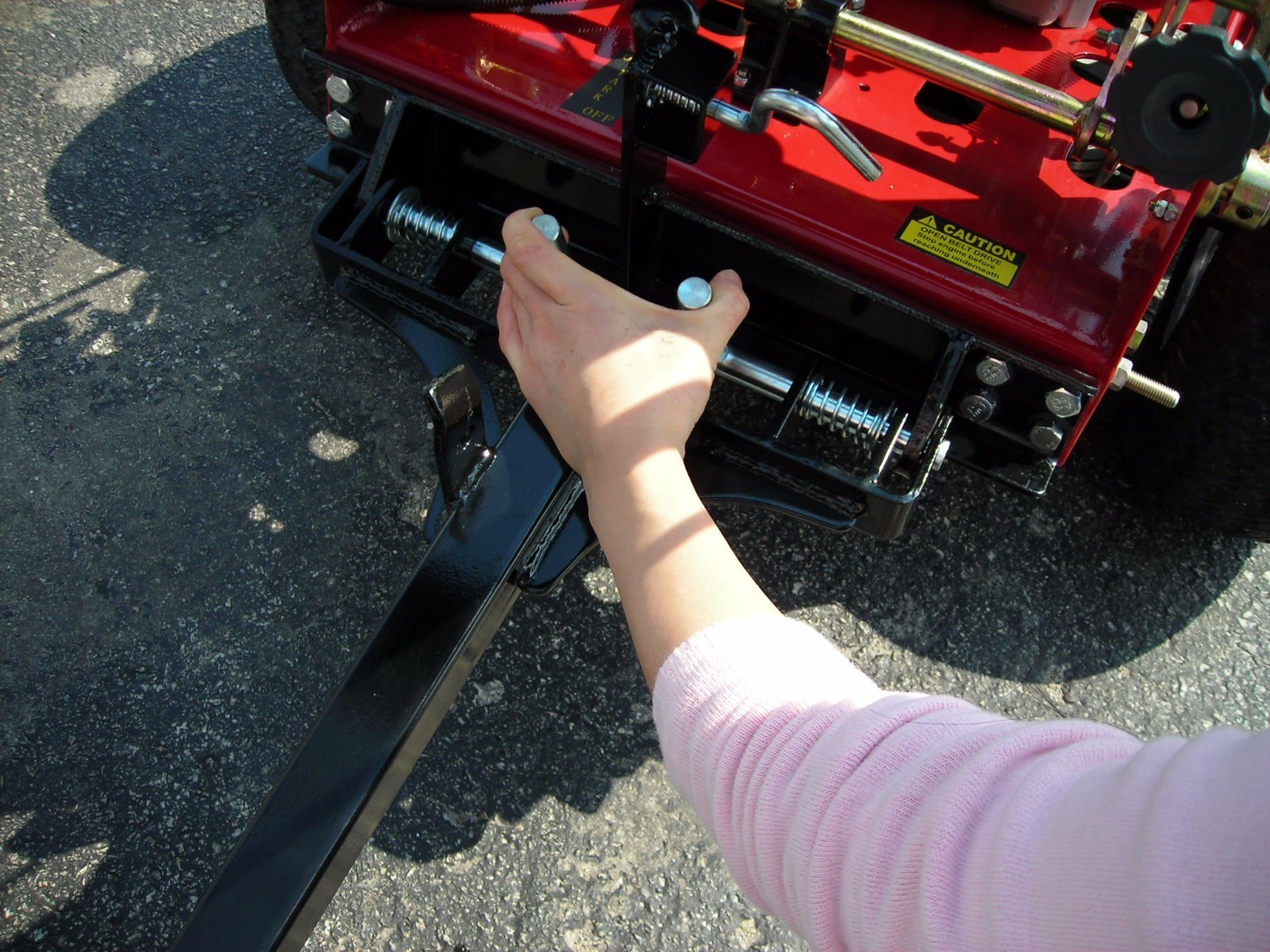 MS2006N One 1 Wheel Sulky for Walk Behind Mower Quick Release Scratch and Dent