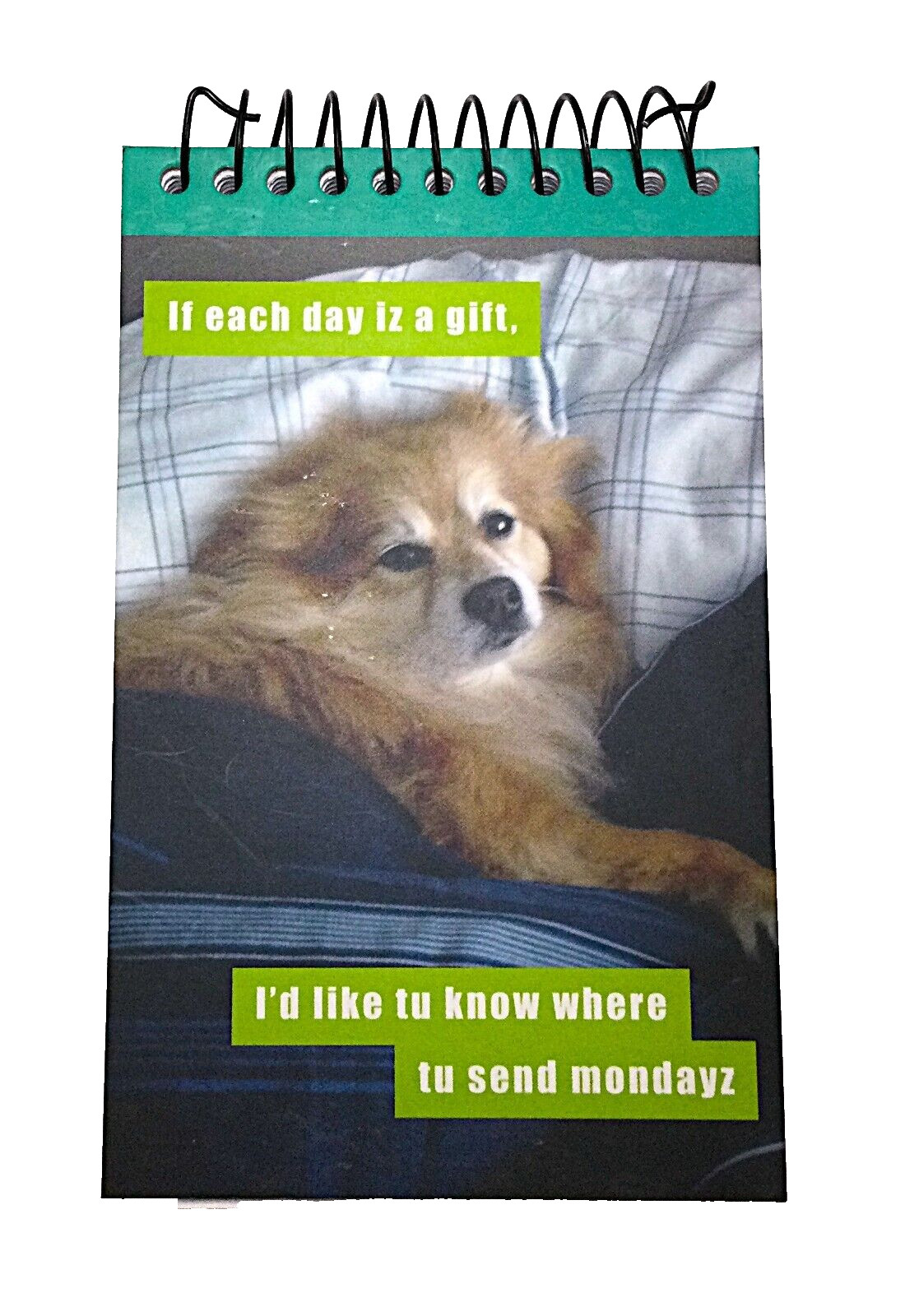 Dog themed Spiral Note Pad - 3.75" x 6" - 75 sheets