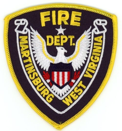WEST VIRGINIA WV MARTINSBURG FIRE DEPARTMENT NICE SHOULDER PATCH POLICE SHERIFF