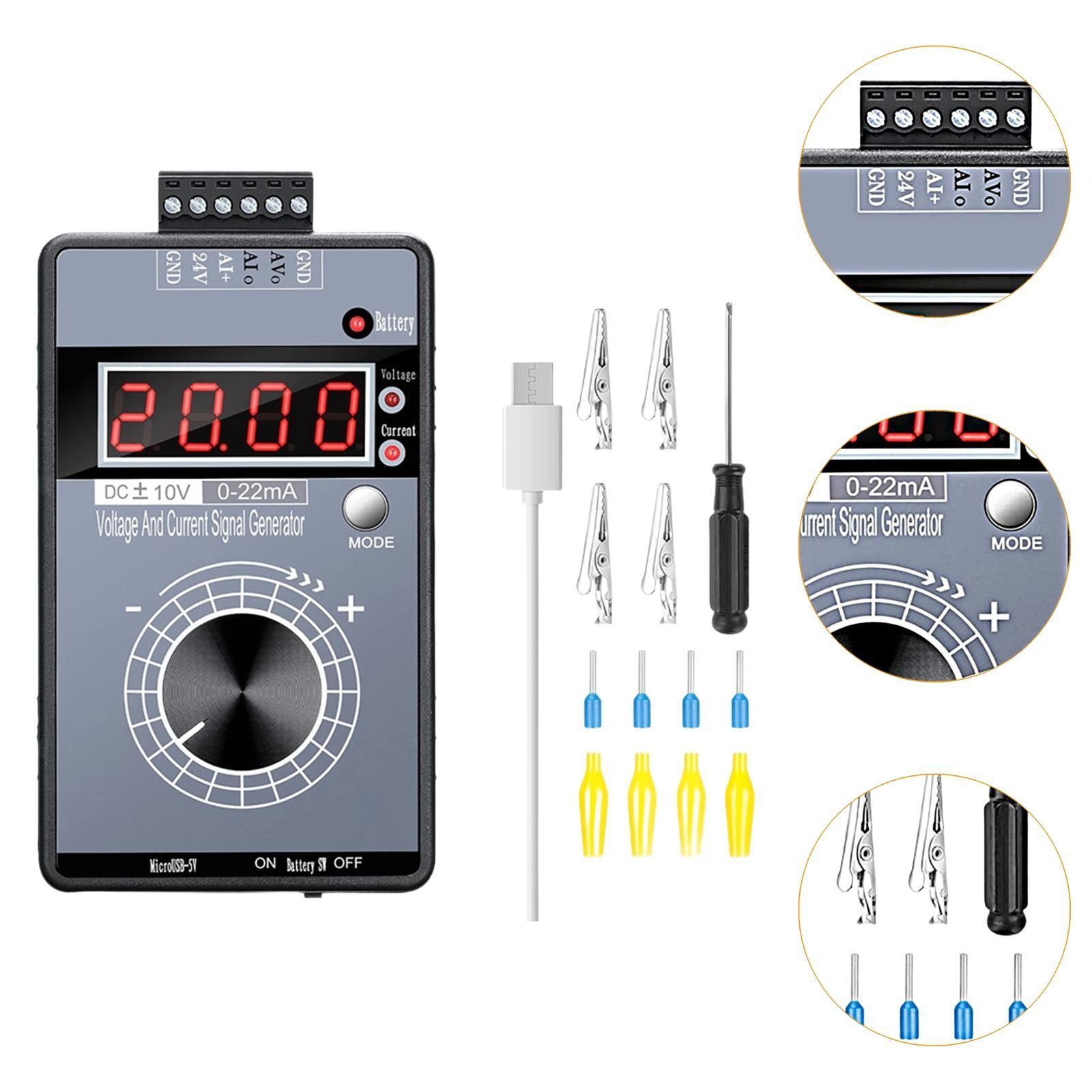 Adjustable Signal Generator Rechargeable Panel Value Adjusting 0-20MA 4-20MA