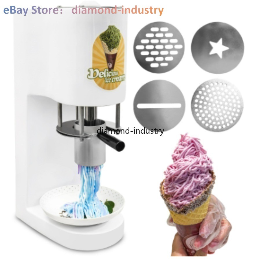 220VCommercial Spaghetti Ice Cream Machine – Electric Noodle Gelato Maker