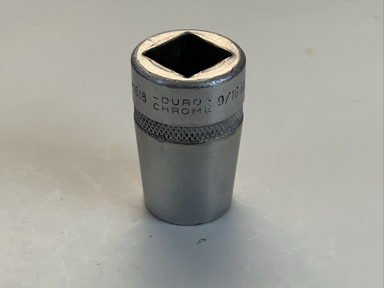 Duro-Chrome 1618, 9/16in. 1/2 Drive 12pt Socket, Late 1950's-early 1960's, USA