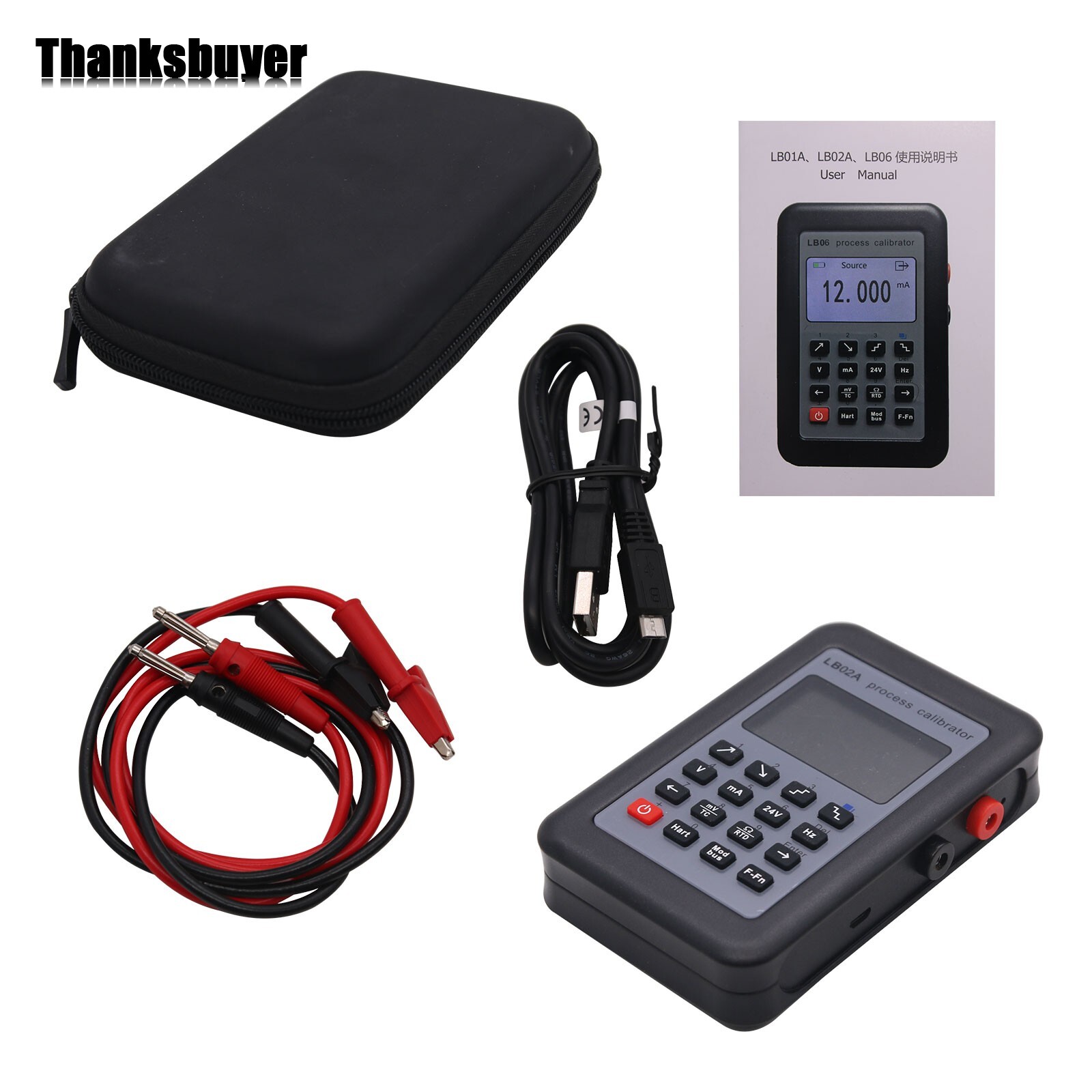 LB02A Multifunction Process Calibrator for Frequency RTD TC mV mA Calibration