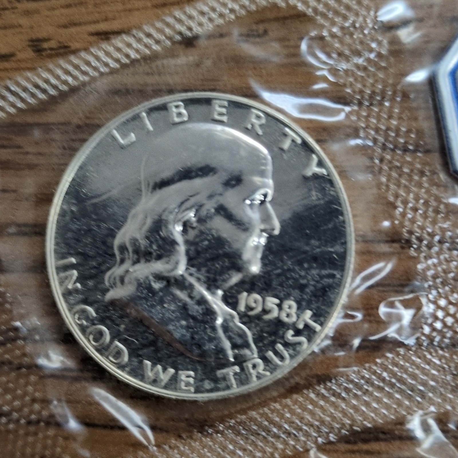 1958 U.S. Mint Silver Proof Set With Original Envelope Insert Token
