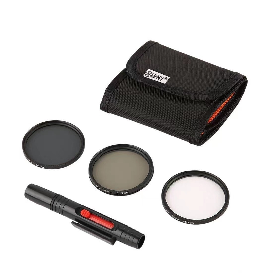 82mm Camera Lens Filter Kit - Lenses UV, CPL, ND4 Filters +Cleaning Pen and Case
