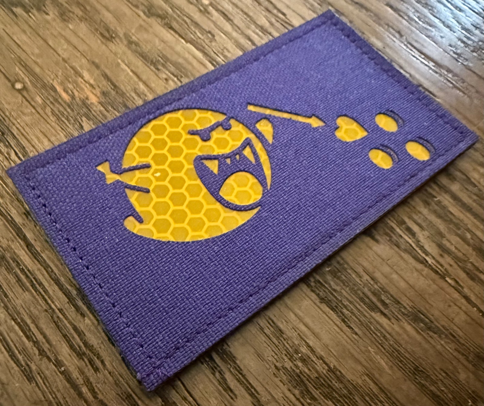 FSUP Crew Purple & Yellow Reflective Lakers Variant Patch