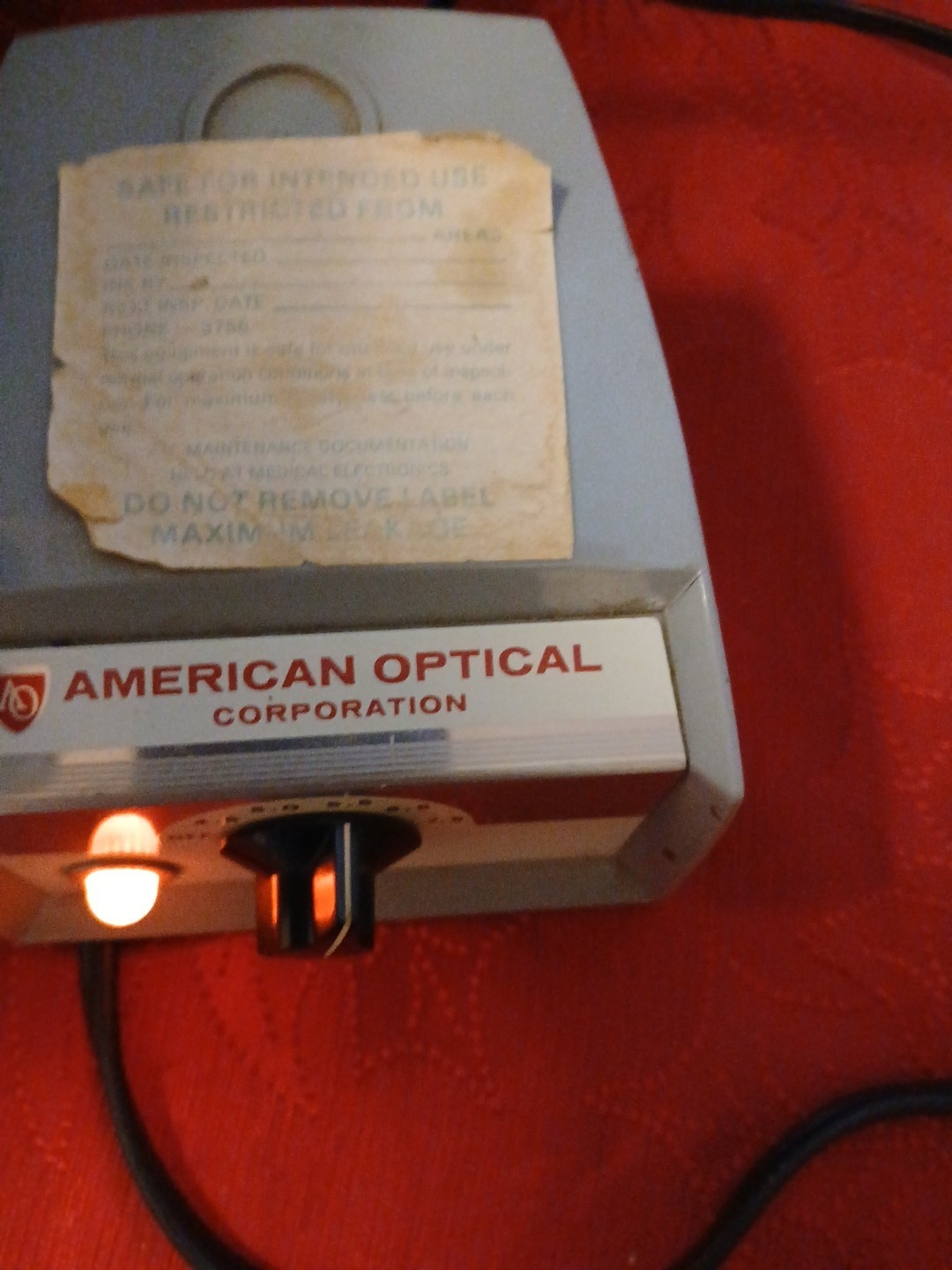 American Optical AO Microscope With Power Supply Transformer