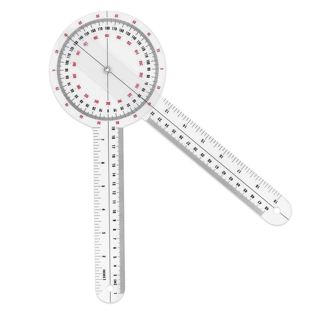 12 Inch Goniometer Plastic Goniometer for Body Measuring S9A97743