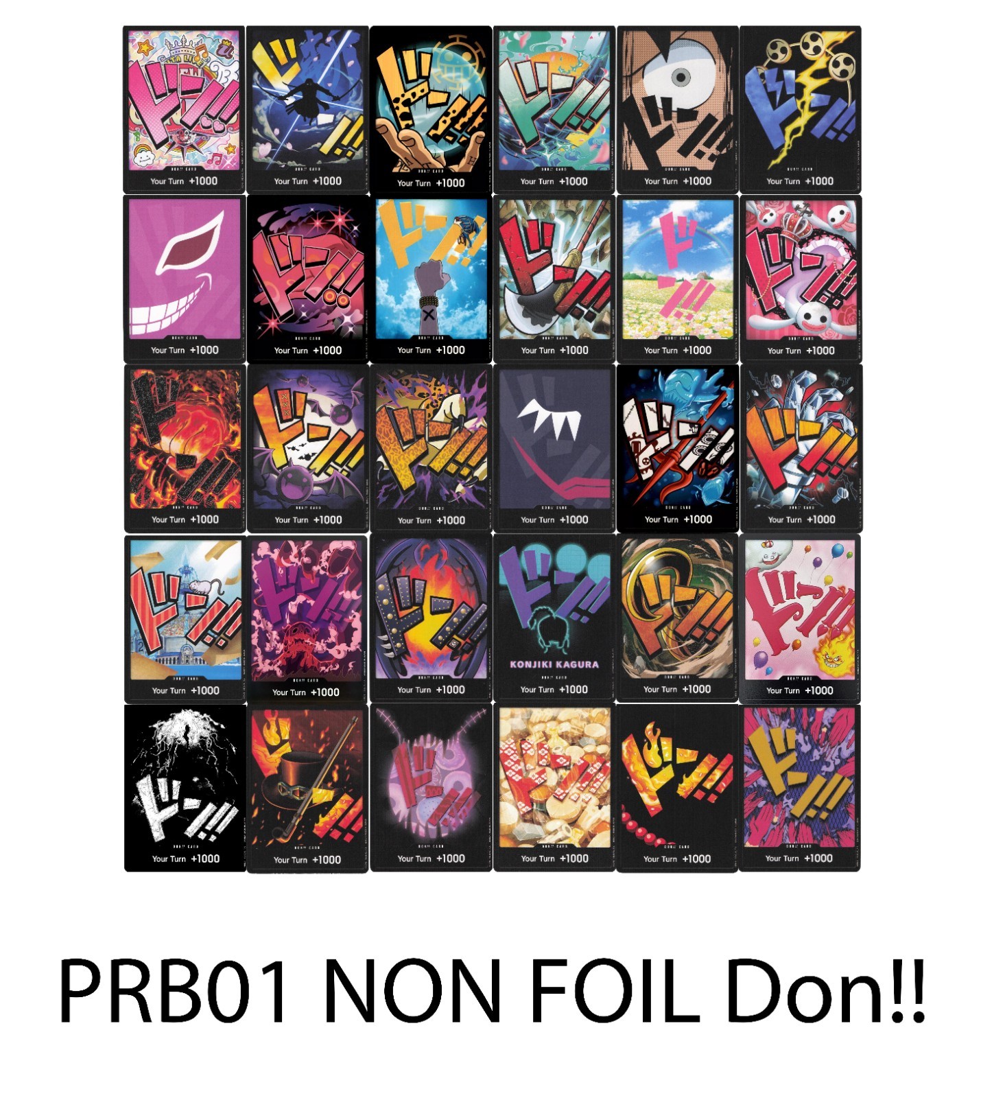 One Piece TCG PRB01 - Pick Your NON FOIL DON - NM English Premium The Best ENG