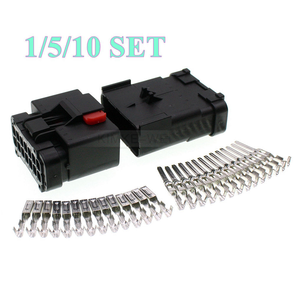14 Pin/Way Delphi Apex 2.8mm Automotive Male Female Connector Plug Socket Kit