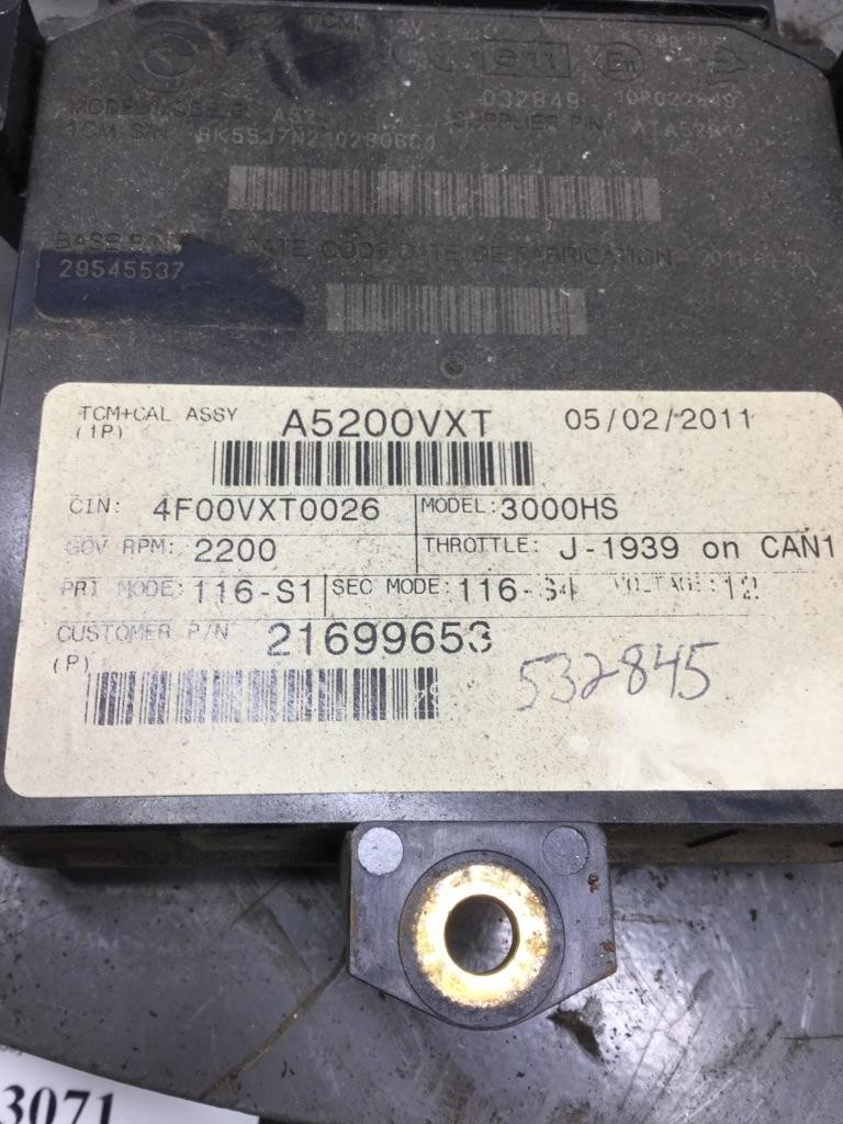 Replaces 29545537 ALLISON 3000HS TRANSMISSION CONTROL MODULE (TCM) ,  OH