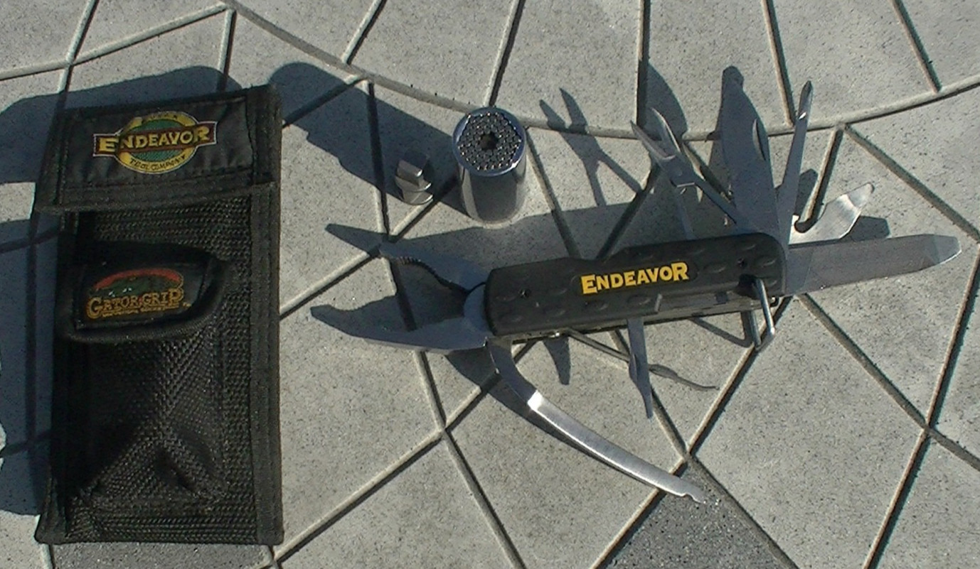 Endeavor Pocket Mulit-Tool With Gator Grip Universal Socket