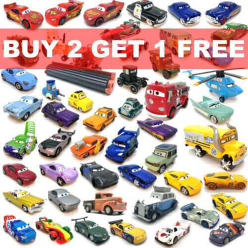 Disney Pixar Cars Diecast McQueen Jackson 1:55 Metal Toy Car Kids Gift New 2024