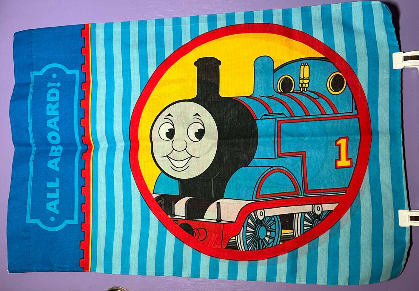 One Vintage Thomas The Tank Engine & Percy Pillow Case Made in USA Dan River