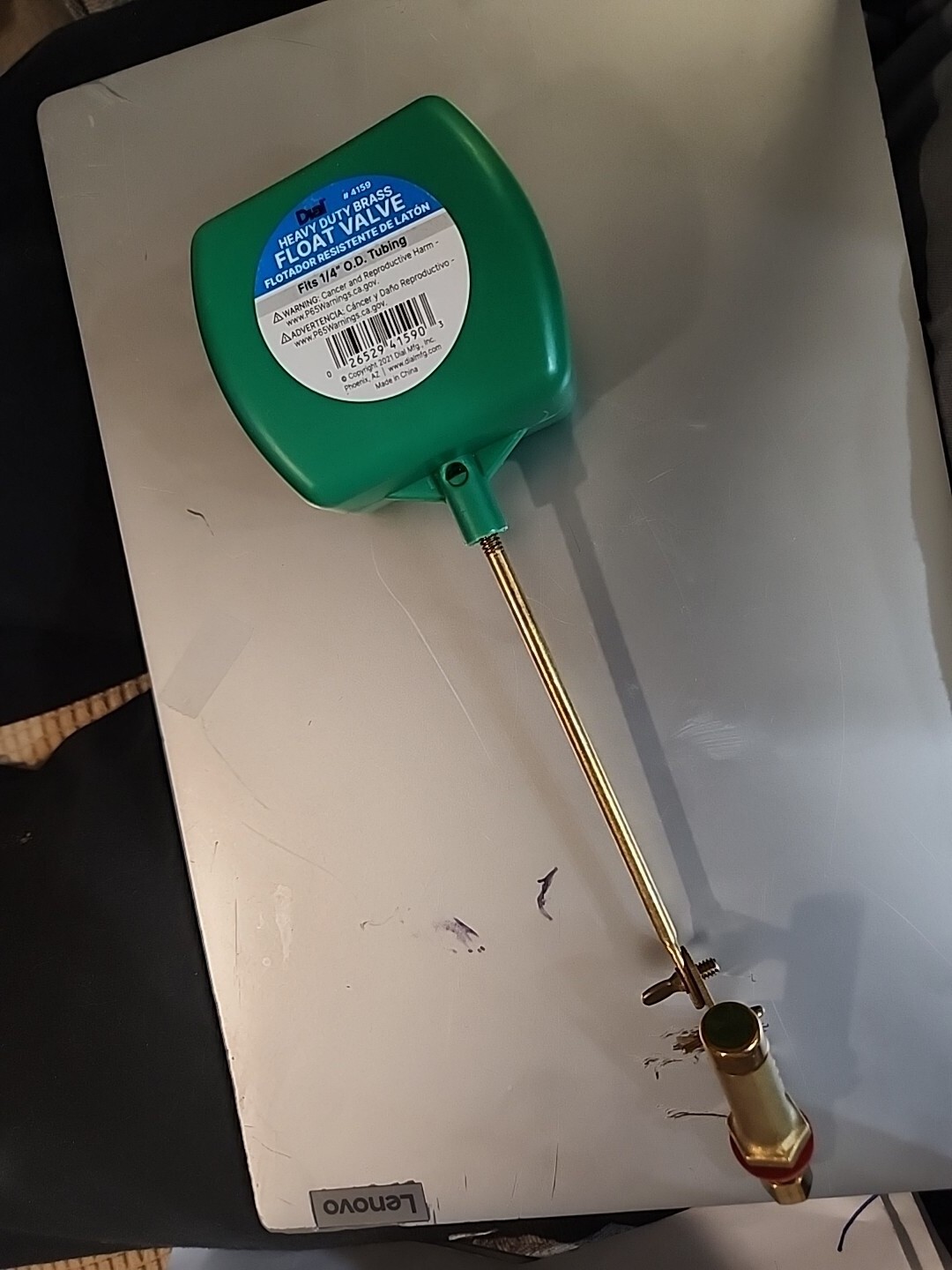 Dial 4159 Brass Heavy-Duty Float Valve for Evaporative Cooler Purge Systems
