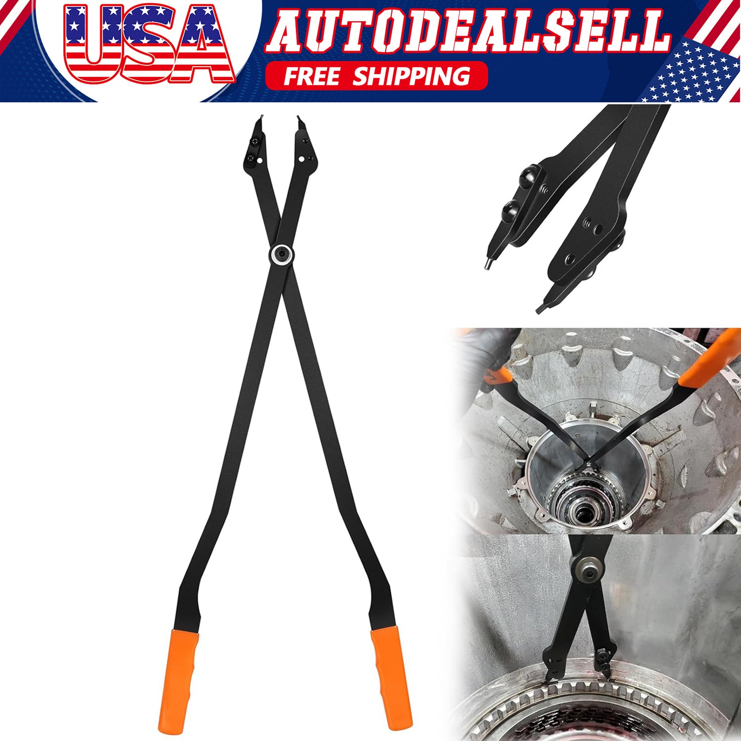 1489 26" Internal Retaining Ring Pliers w/ Tips for GM 5L40 5L50 6L50 6L80 6L90