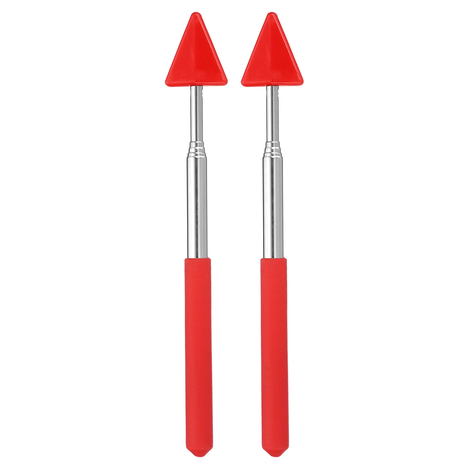 2 x Telescopic Teachers Pointer Arrow Teacher Pointer Stick 27 Inch Red