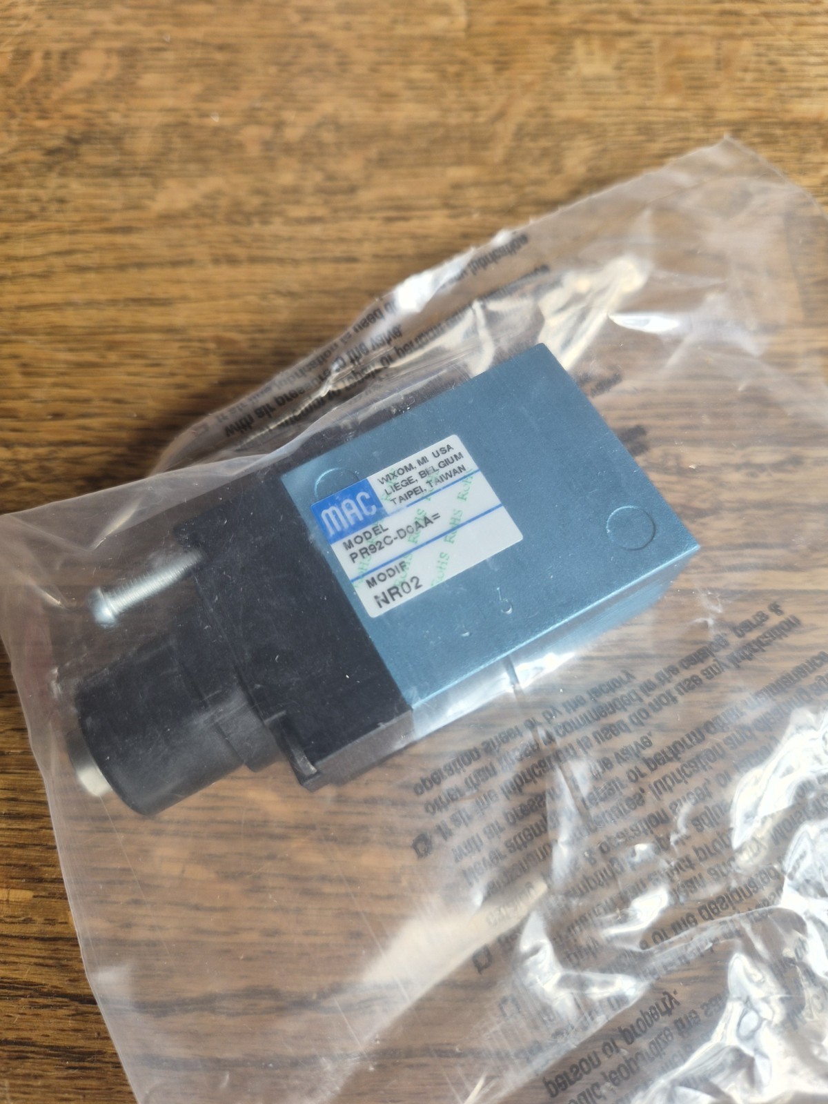 MAC PR92C-D0AA Pneumatic Valve