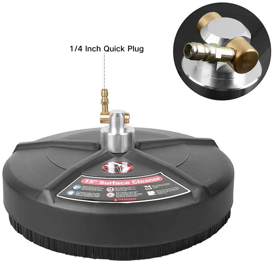 Flat Surface Cleaner 15 Inch 4000 PSI Cold Water Pressure Washer 3 Wheels