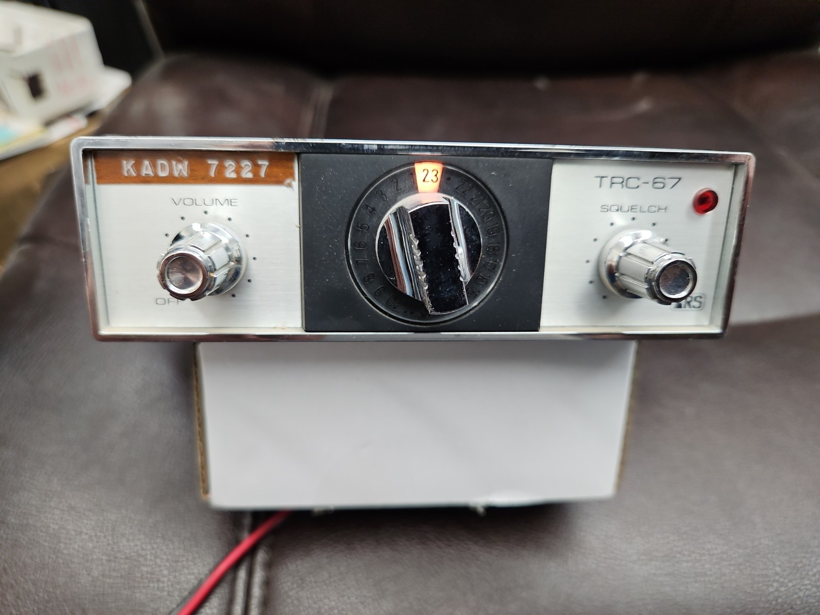 Vintage Realistic TRC-67 23 Channel CB Transceiver Untested Powers On, No Mic