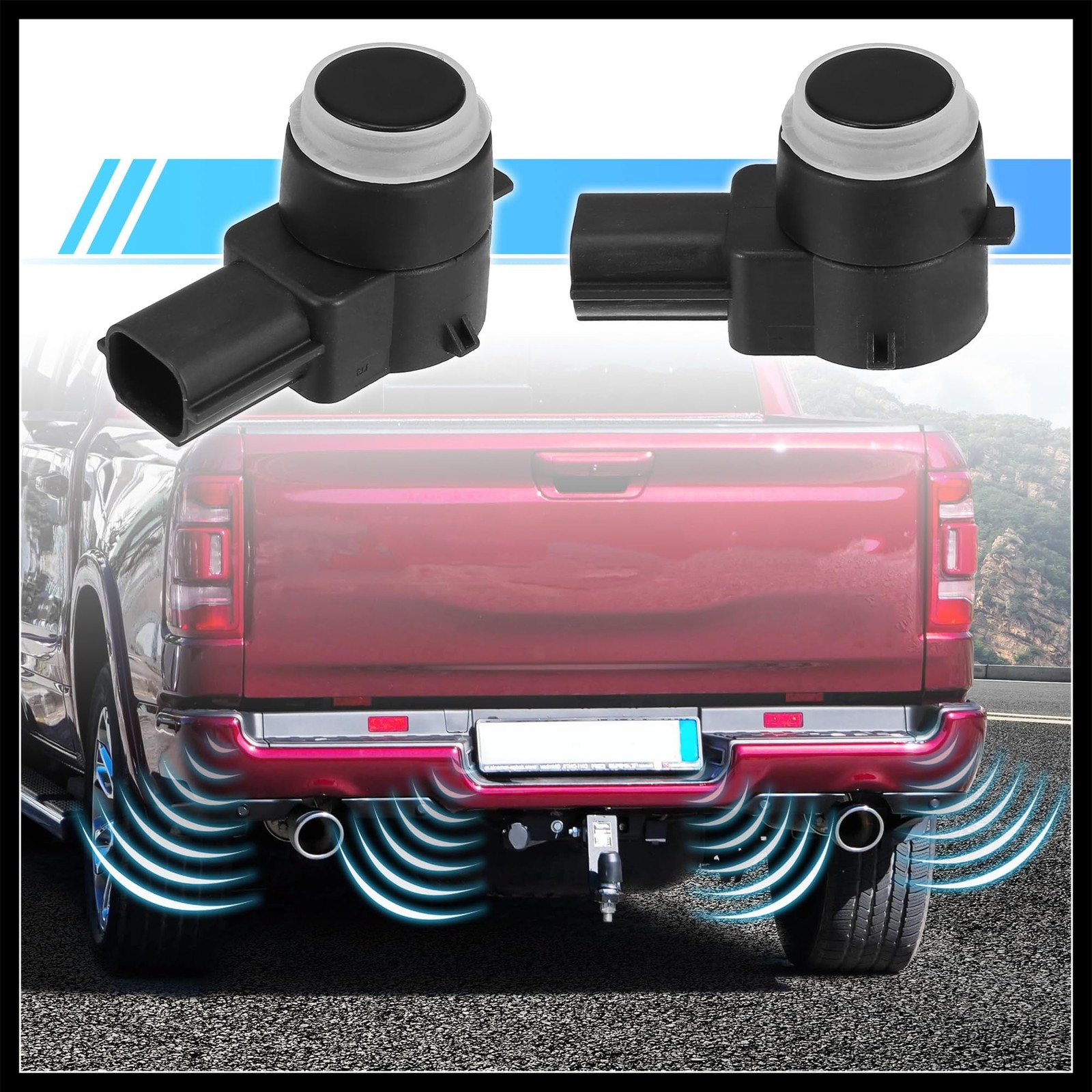 4pcs Parking Assist Sensor Reverse Backup Parking Sensor for Dodge Journey fo...