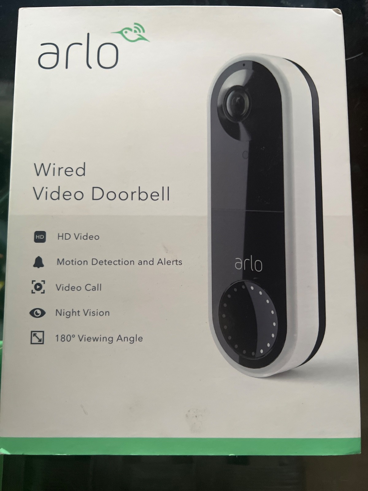 Arlo Wired Video Doorbell HD Video 2-Way Audio Motion Detection New