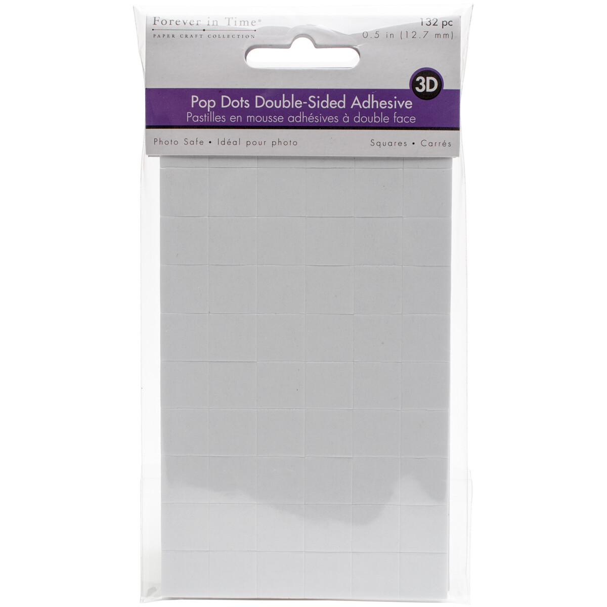 MultiCraft 3D Pop Dots Dual-Adhesive Foam Mounts 162/Pkg-.5" Square 132/Pkg,6 Pk