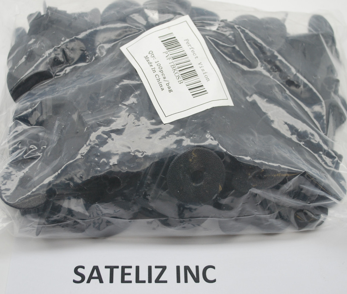 BLACK 100 SINGLE FEED THRU BUSHING FOR RG6 CABLE BLACK COLOR KNOCKOUT PVFTBKOS B