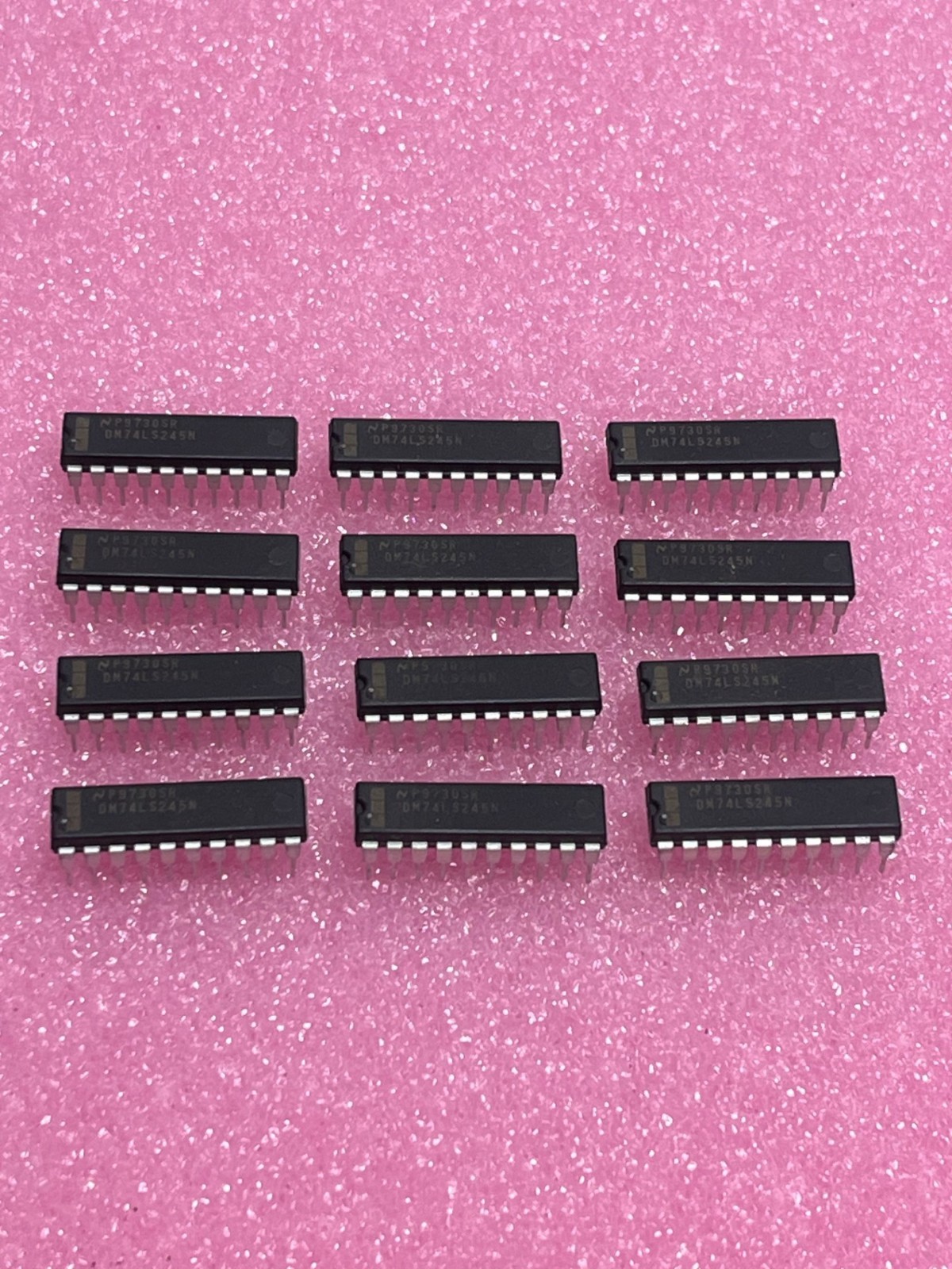 National Semi DM74LS245N IC BUS TRANSCEIVER SINGLE 8-BIT - Lot of 12pcs - NEW!