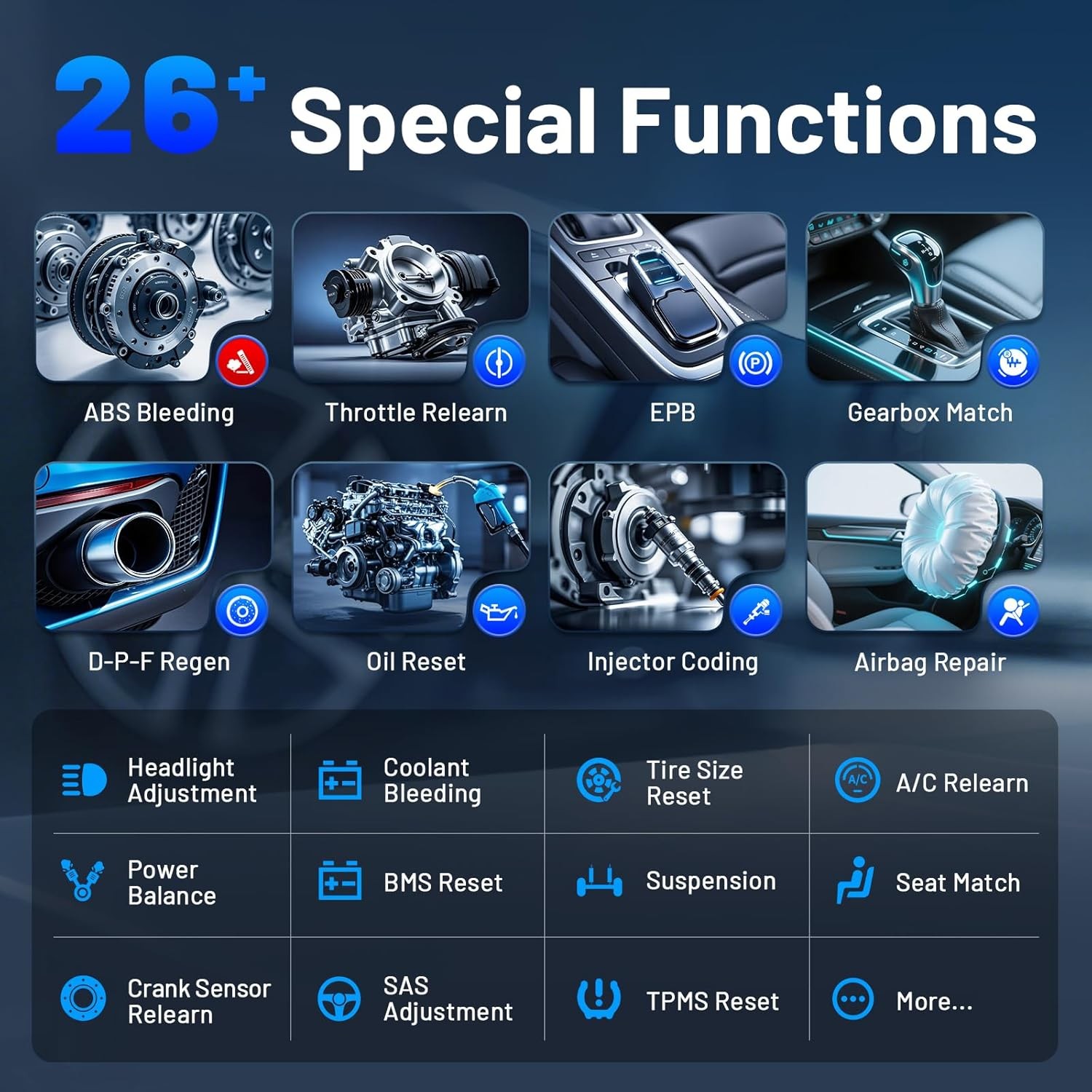 XTOOL A30M V2.0 Bluetooth Bidirectional Diagnostic Tool OBD2 Scanner 26+ Service